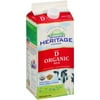 Stremicks Heritage Foods® Organic Vitamin D Milk 0.5 gal. Carton.