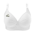 thumbnail image 6 of Ayfxijin Bras for Women No Underwire,Woman's Wireless Bras Printing Gathered Together Large Size Daily Bra Underwear, 6 of 8