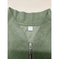 thumbnail image 6 of Men's Corduroy Jacket Long Sleeve Solid Lapel Collar Zip Up Lounge Cardigan Coat with Pockets Green 4XL, 6 of 8