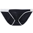 thumbnail image 2 of TANBOM Men's Comfortable Triangle Thong Nylon Underwear Black XXL 1-Pack, 2 of 6