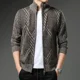 thumbnail image 5 of Cárdigan de punto con bolsillos para hombre, abrigos de manga larga, ropa popular coreana, suéter para hombre, corte holgado, ropa de calle original informal, 5 of 5