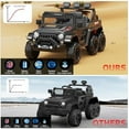 thumbnail image 7 of EastVita Ride on Car with 6 EVA Wheels&4WD, 24V Battery Powered Electric Car for Ages 3-6 Kids, Electric Vehicle with Remote Control, 4 motors, 3 Speeds, Music, Red black, 7 of 7