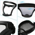 thumbnail image 3 of Escudo facial protector, escudo facial completo antivaho, escudo facial completo protector, escudo facial biónico transparente HD, escudo facial de seguridad, correas ajustables, a prueba de polvo, 3 of 4
