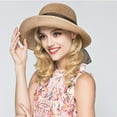 thumbnail image 4 of Visland Womens Wide Brim Sun Hat with Bow, Foldable Summer Straw Sun Hats for Women, 4 of 8