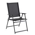 thumbnail image 3 of Mainstays Greyson Steel Outdoor Folding Chairs, Set of 2, Black, 3 of 8