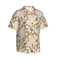 thumbnail image 3 of Xecao Cartoon Poodle Dog print Hawaiian shirt - a stylish short-sleeve button-down for men, perfect for casual beach and tropical outings., 3 of 9