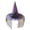A-Purple374, variant on Womens Witch Hat Polka Dot Tulle Veil Pointed Bat Pattern Fancy Dress Halloween Stage Performance Hat