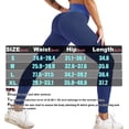 thumbnail image 7 of High&nbsp;Waisted&nbsp;Yoga&nbsp;Pants&nbsp;for&nbsp;Women Stretchy Tummy Control Butt Lifting Booty Ruched Leggings Running Fitness Workout Tights (Blue, X-Large), 7 of 7