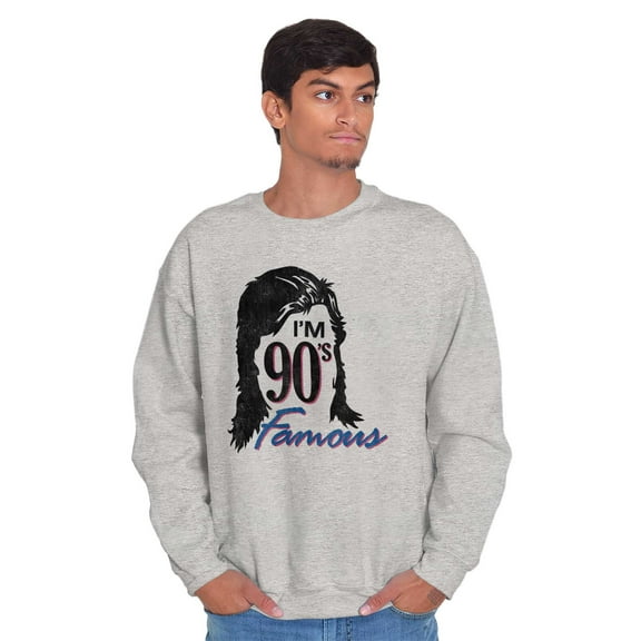 Retro Funny I'm 90s Famous Humor Unisex Plus Fleece Graphic Sweatshirt Brisco Brands 2X