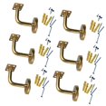 thumbnail image 5 of TISHITA 6Pcs Banister Support Stairs Hand Rail Brackets with Screws Office Outdoor Indoor Stairways Handrail Staircase Fixed Handrail 6 cmx8 cm, 5 of 8