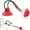 red, variant on Dog Toys Dog Chew Toys for Aggressive chewers, Puppy Dog Training Treats Teething Rope Toys for Boredom Dog Puzzle Treat Food Dispensing Ball Toys for Puppies Teething (Blue)