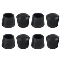 Unique Bargains 8 Pcs Chair Leg Tips Caps 0.79'' Rubber Furniture Table Feet Cover Floor Protector