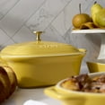 thumbnail image 5 of Staub Ceramic 4-pc Baking Pans Set, Casserole Dish with Lid, Brownie Pan, Citron, 5 of 7
