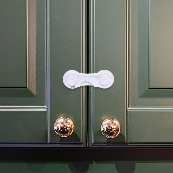 PBAZIH Refrigerator Lock, Child Safe Cabinet Door Lock – Adjustable Refrigerator Door Lock for Child Protection, Kitchen Safety, Anti-Theft Lock for Fridges, Freezers, Cabinets