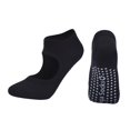 thumbnail image 3 of Calcetines de antideslizantes para mujer, ideales para barra y danza, versátiles, elegantes y transpirables. Negro, 3 of 8