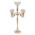 thumbnail image 2 of Dwellnix Sliver 5 Arm Candelabras Centerpieces Table 35 Inches Tall Candle Stand, 2 of 7