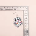 thumbnail image 3 of 3pairs Halloween Earrings Lightweight Dangle Acrylic Earring Cute Boo Ghost Pattern Earrings for Halloween Party Jewelry Gifts, 3 of 5