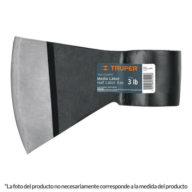 Hacha Media Labor Truper Ojo Redondo 3-1/2 lbs Sin Mango MLR-3-1-2
