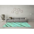 thumbnail image 3 of Ahgly Company Indoor Rectangle Abstract Light Blue Modern Area Rugs, 3' x 5', 3 of 4