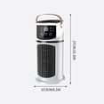 thumbnail image 2 of Giftesty Plug-in USB 9 Speeds Desktop Air Circulator Fan with 8-Hour Timer, Mini High Airflow Cooling Fan for Home Office, 2 of 7