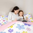 thumbnail image 5 of Castle Fairy Chic Flowers 3 Pieces Queen Comforter Set for Female Men Women,Spring Garden Ultra Soft Bedding Sets,Floral Blossoms Bedding Comforter Set Breathable,Breathable Home Decor,Reversible, 5 of 8