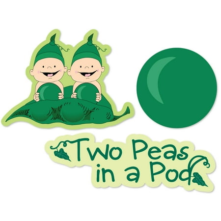 - Twins Two Peas in a Pod - DIY Shaped Baby Shower or Birthday Party Cut-Outs - 24 Count