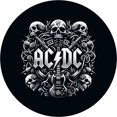 thumbnail image 1 of Chapa ACDC Metal Vintage Pintura Hierro Redonda Pared para El Y Bar 30x30cm, 1 of 9