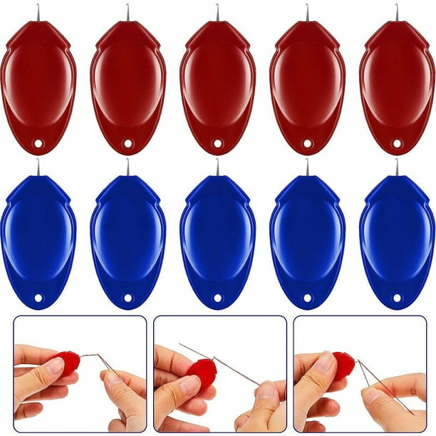 10 Pieces Needle Threaders for Hand Sewing, DIY Plastic Thread Loop
