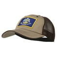 thumbnail image 2 of Big Mesh State Louisiana Patch Cap - Khaki Brown XL-3XL, 2 of 5