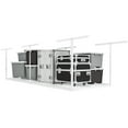thumbnail image 6 of eShelf 3x8 Heavy Steel Overhead Garage Storage Rack, Adjustable Ceiling-Mounted Organizer with 600lbs Capacity, 4 Hanging Hooks & 22"-40" Height Range, Heavy-Duty Metal Storage System (White), 6 of 8
