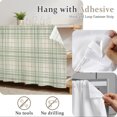 thumbnail image 6 of Buffalo Plaid Cabinet Curtains 35"W x 35"L, Sage Green Olive Farmhouse Gingham Striped Sink Skirt for Bathroom Vanity Kitchen Self Adhesive, Dust-Proof Privacy Curtain for Shelves Closet Laundry Room, 6 of 9