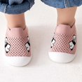 thumbnail image 4 of Toddler Shoes for Unisex Closed Toe Knit Mesh Cartoon Jacquard On Shoes Anti Soft Sole Toddler Sneaker for Baby First Walkers Summer Watermelon Red Size 6, 4 of 4