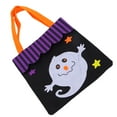 thumbnail image 2 of Bolso de mano de Halloween, tela no tejida, truco o trato, decoración para fiesta en casa, bolso de almacenamiento (fantasma), 2 of 8
