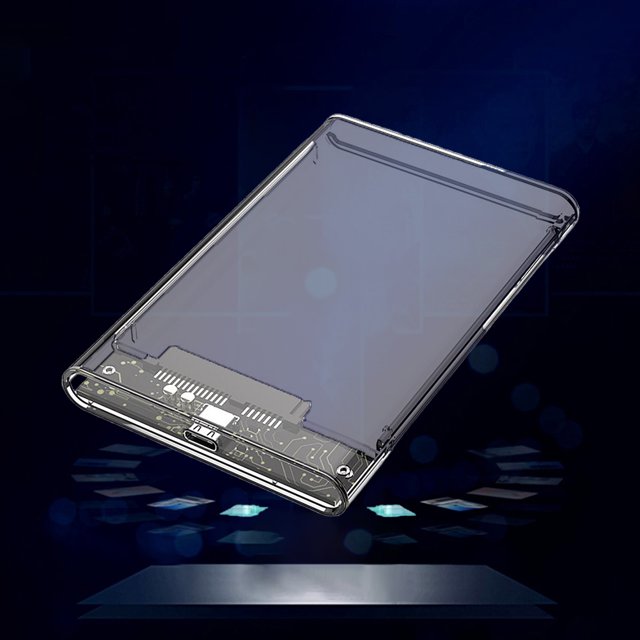 Estuche HDD/SSD de 2,5 pulgadas USB 2.0 USB 3.0 Estuche para disco duro móvil SATA para MacBook PC