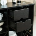 thumbnail image 6 of Furniture of America Ruybal Engineered Wood Wine Rack/Buffet in Cappuccino, 6 of 6