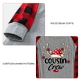thumbnail image 4 of Conjuntos de pijamas familiares a juego para hombre, pijamas navideños con camiseta de manga larga y pantalones, ropa de estar por casa, 4 of 6