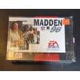 thumbnail image 1 of MADDEN 96 - SNES - Super Nintendo Ent. System FACTORY PLASTIC (CIB) - Pristine Condition - NTSC Cartridge + Protector, 1 of 10