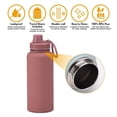 thumbnail image 3 of (Special Offer) 1L Stainless Steel Sports Water Bottle, Large Thermos, Portable Outdoor Water Bottle with Handle, 3 of 5