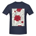 thumbnail image 4 of Bingfone Leaves And Anemone Men'S Loose Fit Short-Sleeve Pocket T-Shirt, 4 of 7