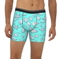 thumbnail image 2 of Salouo Seashell And Starfish Pattern Men's Boxer Briefs, Soft & Breathable Underwear Elastic Waistband Briefs for Men,1-Pack, 2 of 7