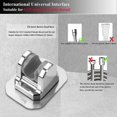 thumbnail image 3 of Shower Head Holder Adhesive Adjustable Handheld Shower Wand Holder No Drilling, 3 of 5