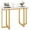White, variant on Spaco 42-Inch Modern Console Table, Faux Marble Top & Geometric Metal Frame, Black