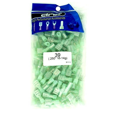 - DNF 100 Pack Female Insulated Terminal Nylon 16-14 Gauge Quick Disconnect Connectors .250