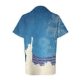 thumbnail image 5 of vigerkar American Flag Shirt for Women: 4th July Graphic T-Shirts Patriotic USA Flag Star Stripes Tees Hawaiian Button Down Tops (Sky Blue, S), 5 of 6