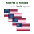 thumbnail image 6 of American Flag Stickers - 3 x 5 inches - USA US Flag Stickers Decals for Car Truck Window Motorcycle Hard Hat Helmet Laptop Mailbox - Classic United States Flag Stickers Bumper Sticker (4 Pack), 6 of 7