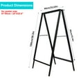 thumbnail image 2 of Outdoor A-Frame Sign Holder 24x41.3 Inch, Slide-In Folding Metal Frame for Custom Posters, Rust-Resistant Design for Coffee Shops, Bookstores, Salon Displays(C), 2 of 9