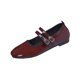thumbnail image 1 of Cojines Del Dedo Del Pie para Zapatos Correas Ajustables de Mary Jane con Cierres de Hebilla Pulidos Zapatos Negros de Mujer en Cuero Patentado Brillante para Uso Casual, 1 of 9