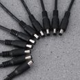 thumbnail image 2 of 10 PCS 5.5x2.1mm Male Power Connector Plug Cable Jack Adapter for CCTV Camera (Black), 2 of 2