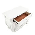 thumbnail image 4 of Opulence Traditional Style 3-Drawer Nightstand Made With Wood in Pearl White, 4 of 6