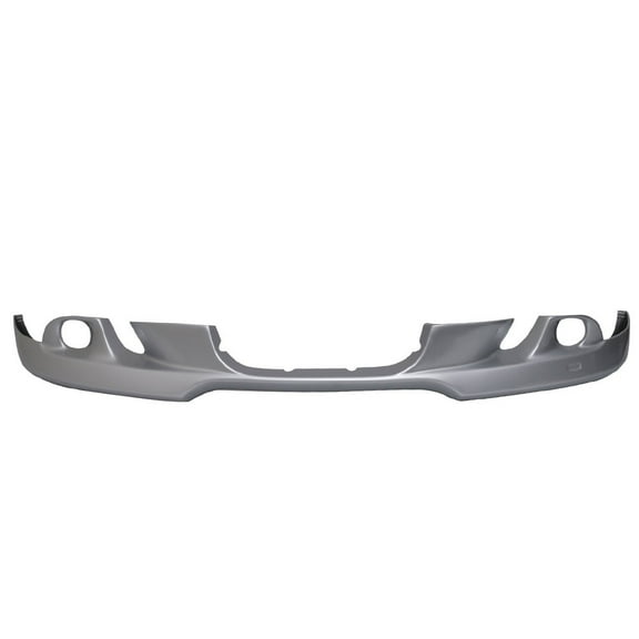 Ikon Motorsports Compatible with 04-07 E60 5 Series Front Bumper Lip AC Style Paint Titanium Silver Metallic